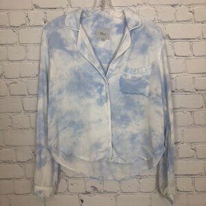 Rails Kellen Pajama Top Size XS Waves Tie Dye